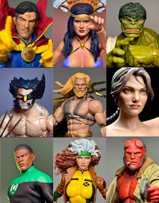 Custom Painted Commission Pre-Order 3D Printed Head